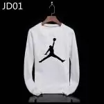 air jordan pulls manche longue col rond bigwhite jd01